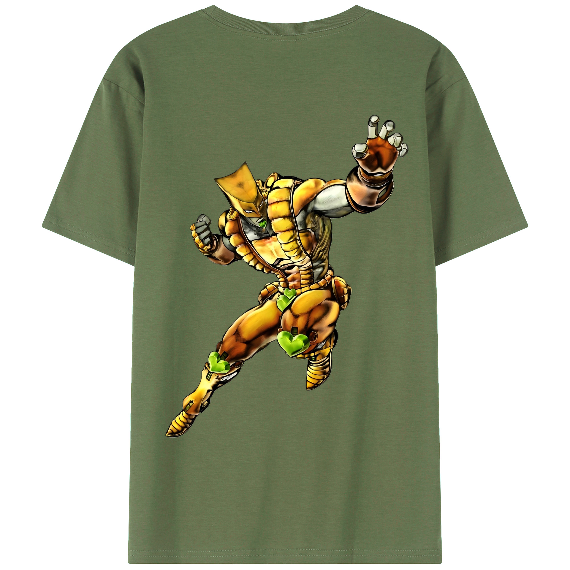 （画像用） ジョジョの奇妙な冒険 ディオ?ブランドー JoJo's Bizarre Adventure Dio Brando 綿100％ メンズ半袖Tシャツ（バックプリント） 通気性